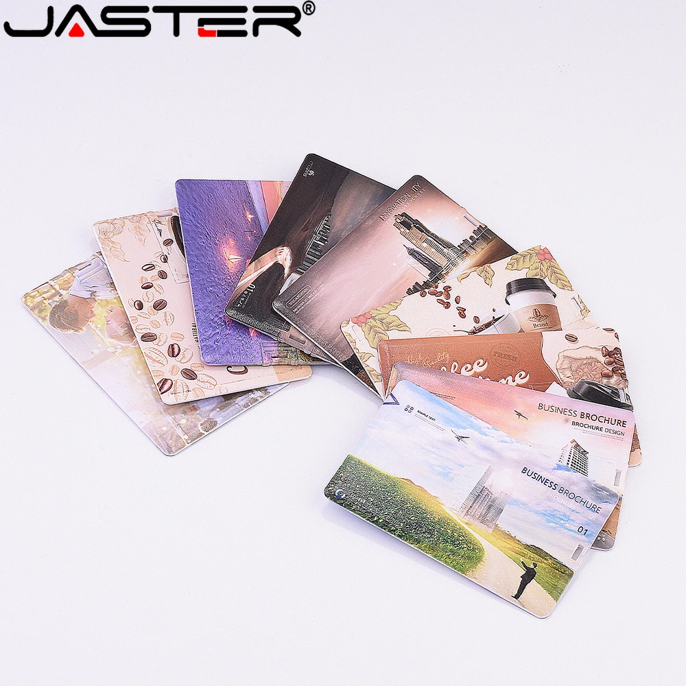 

JASTER модная банковская карта USB 2,0 флэш-накопители 128 ГБ белая память Srick водонепроницаемый деловой подарок флэш-накопитель 64 ГБ 32 ГБ 16 ГБ U-диск