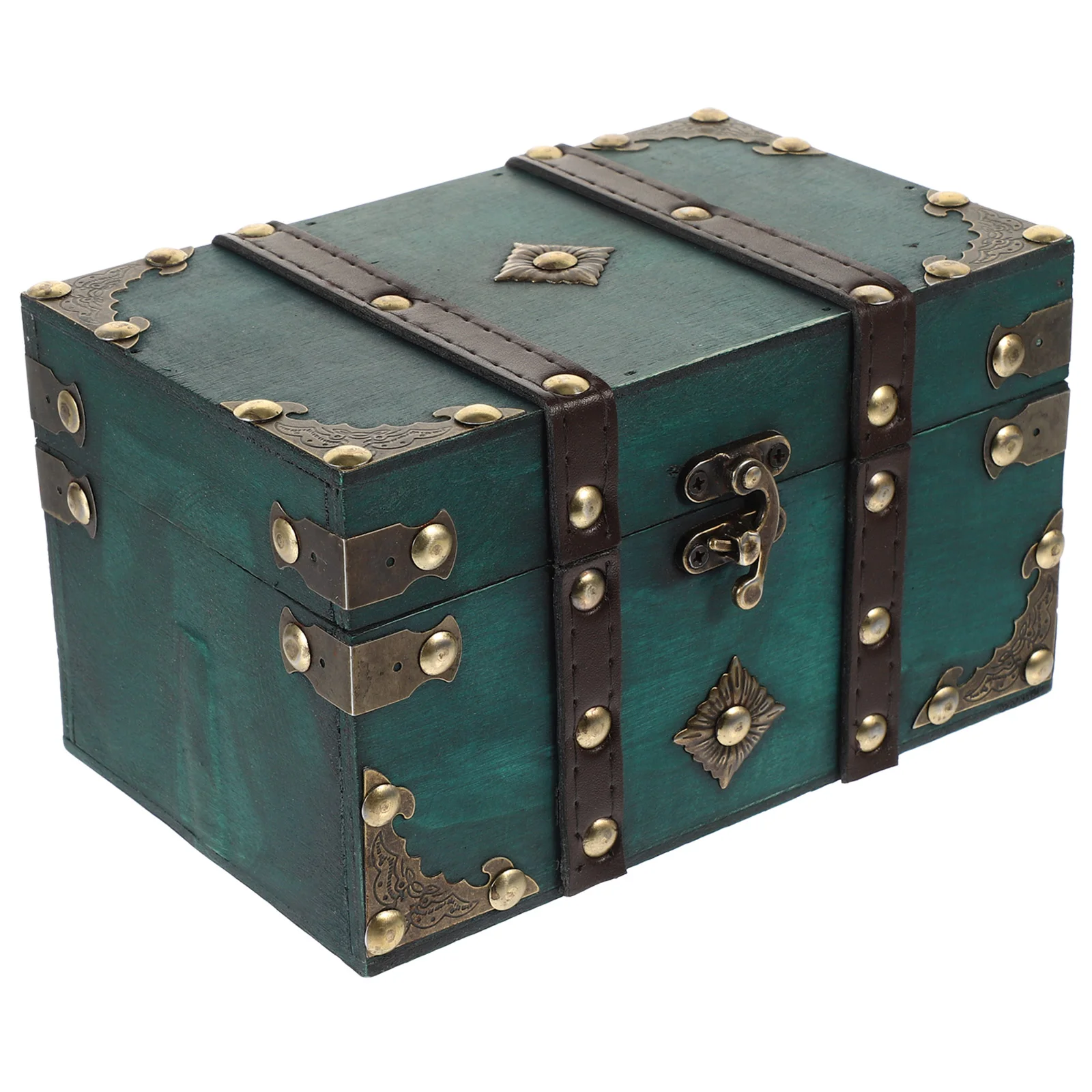 

Jewelry Boxes Storage Case Pirate Treasure Book Multifunctional Organizer Container Wood Retro