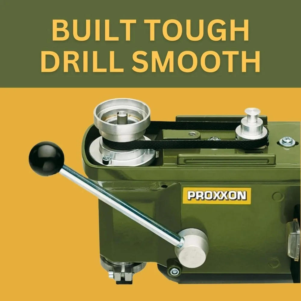 Precision Bench Drill Press Micro Hole Capability Adjustable Depth & Table 3-Speed Selection TBM 115 3