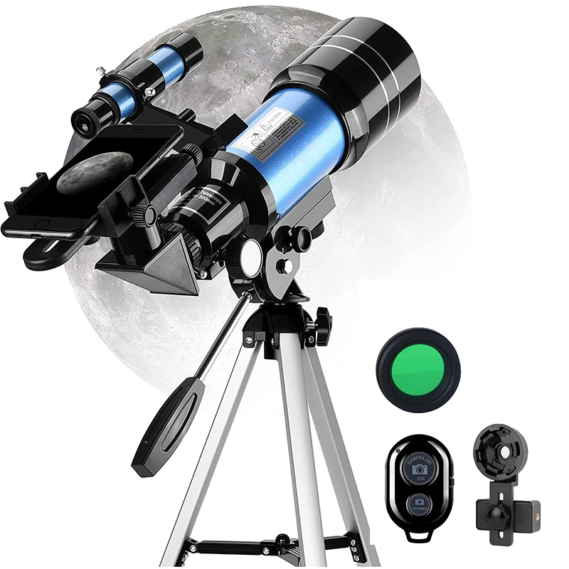 

Powerful 150X Kids Astronomical Telescope 70mm Eyepiece for Space Monocular Binoculars Night Vision for Stargazing Camping Gifts