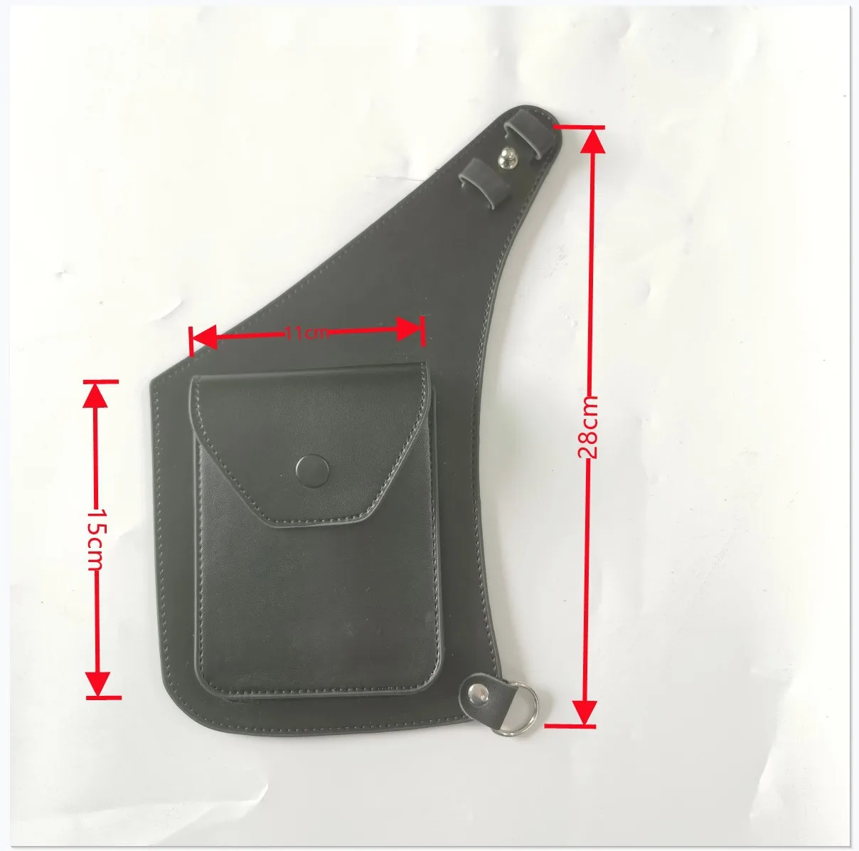 Tactical Bag Cowhide Jacket Western Cowboy Dress Up PU Outer Wear Small Bag Pocket Card Back