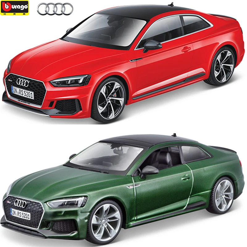 Bburago 1:24 Audi Rs5 Coupe Alloy Static Luxury Metals Diecast Simulation Car Model Child Collect Ornaments Gift,ships Now bburago 1 18 nissangtr r35 alloy static luxury metals diecast simulation car model child collect ornaments gift ships now