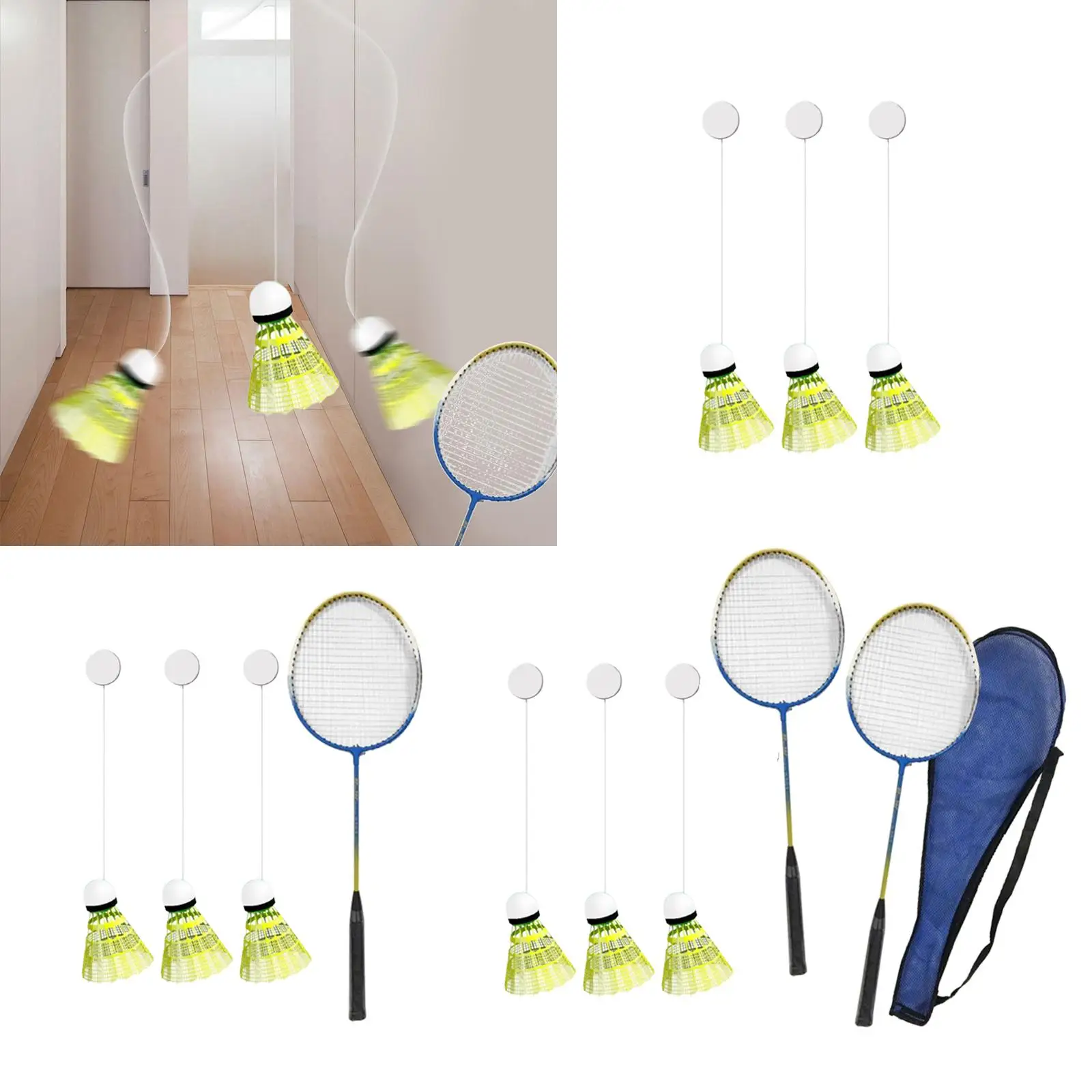 Adjustable Badminton Training Device for Strength and Fitness