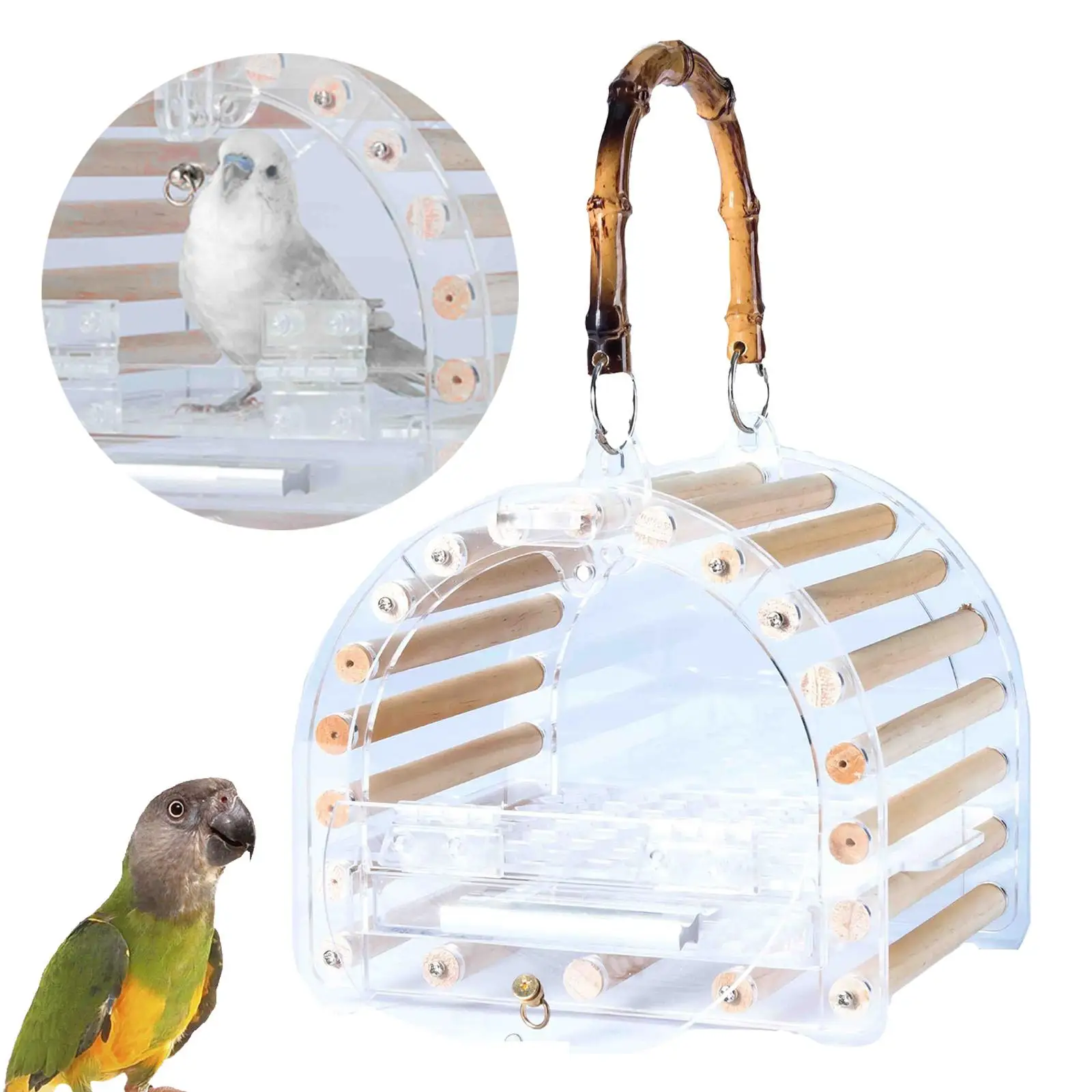 

Bird Carrier birds travel Carrier Acrylic for Guinea Pig Chinchillas