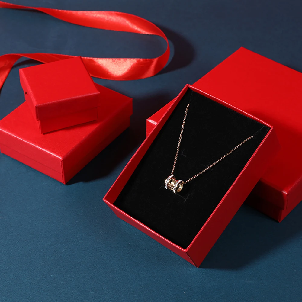 24pcs Luxury Colorful Cardboard Bracelet Gift Paper Packaging Boxes Super Thin Jewelry Bracelet Earrings Ring Organizer Box Case