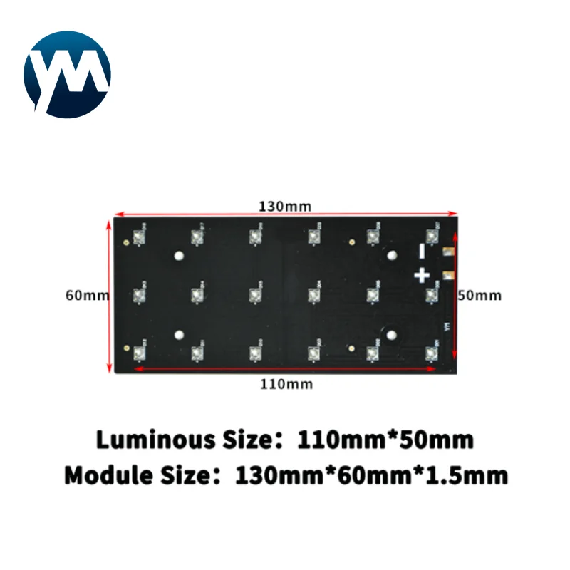 50W uv curing lamp led uv 405nm UV parallel light lamp for 3D printer