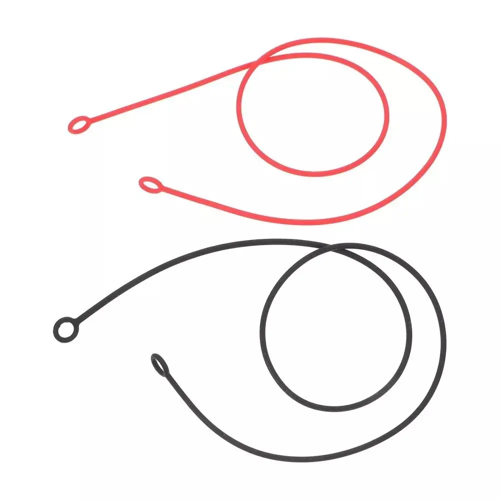 Silicone Earplug Lanyard Double ring Travel Earplugs Cord Silicone Loop Rope Outdoor Connector Cord 2Pcs