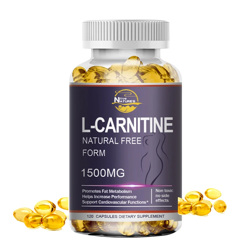 

L-Carnitine 1500 mg Veg Caps, Energy Amino Metabolism Booster Fat Burner