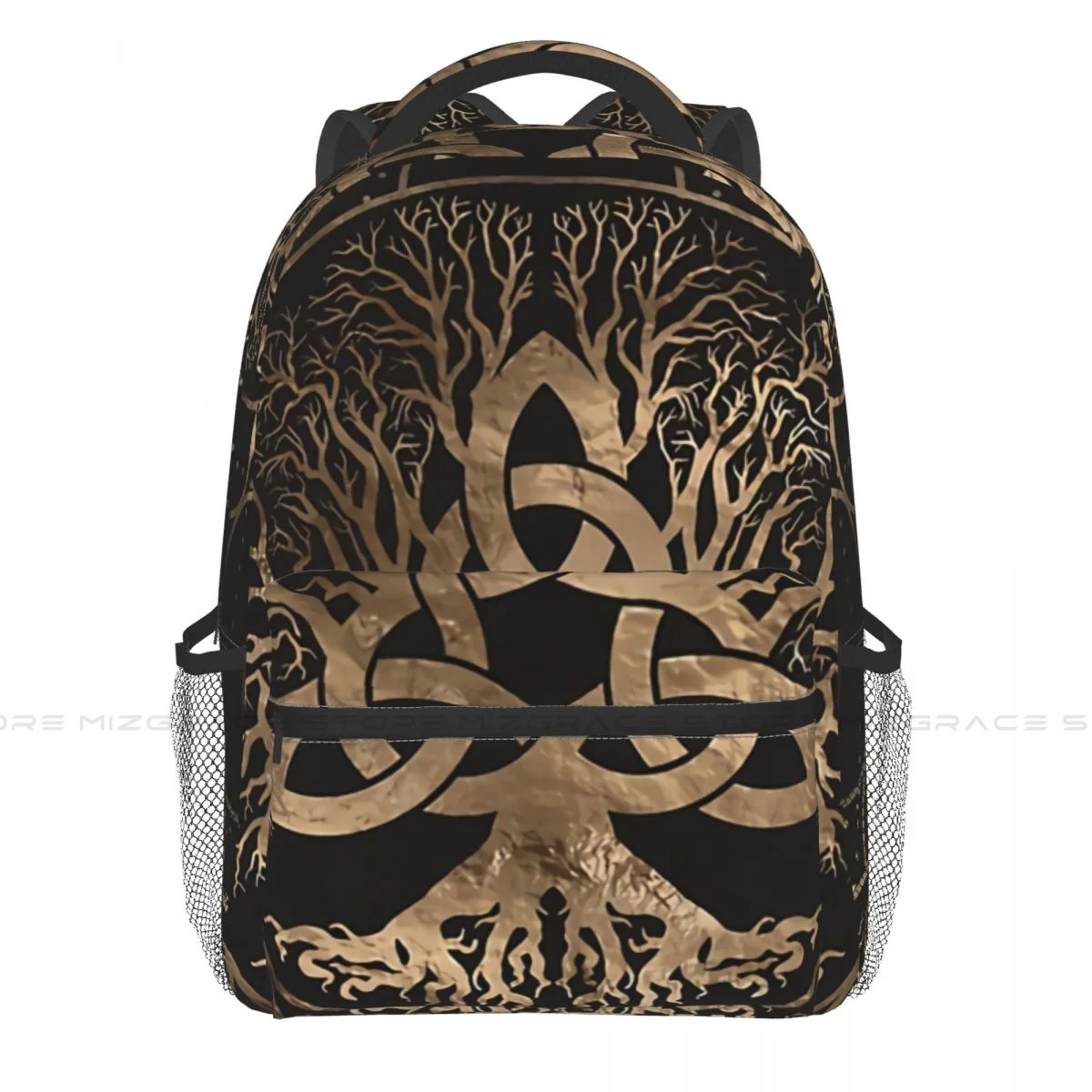 

Tree Of Life Yggdrasil With Triquetra Backpack for Girls Boys Viking Travel Rucksack Daypack for Teenage School Laptop