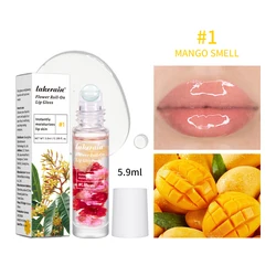 Blossom Scented Lip Oil Gloss with Real Flower Infusion - Mango, Watermelon, Strawberry (1)