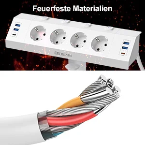 Eu Plug Multi-function power strip with desktop clamp 4 AC power outlets 4 USB-A and 2 USB-C 2 meter cable independent switches S66d7c4ee345045c8a236a1daa6b4aa8bV