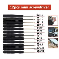 סט מברגים דיוק מגנטיים רב תכליתיים בגודל מיני, 12 יחידות, לתיקון סמארטפונים וטאבלטים שעונים ושלטי רכב