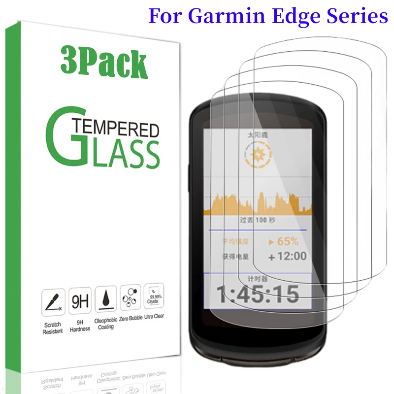 Sklo pro Garmin edge1040 1030 820 830 840 520 530 540 130 provádět výzkum 2 GPS bicykl stopky obrazovka ochránce HD průhledný filmovat dávat pozor