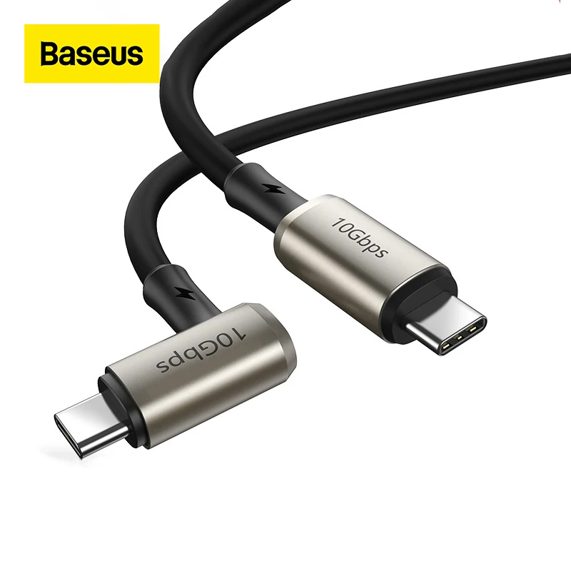Baseus Cable USB Tipo C A USB Tipo C Para MacBook IPad Pro Carga 
