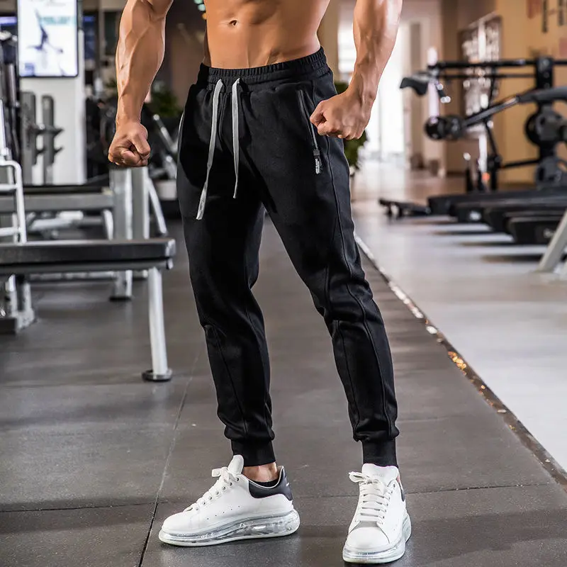 Men Breathable Moisture-Wicking Loose Muscle Training Fitness Jogging Gym Basketball Hiking Running AnkleCuffed Sportswear Pants 5