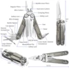 ROCKTOL Multitool,19-in-1 Multitool Pliers with Titanium-plated Handle, Safety Locking, Lightweight EDC Tool and Nylon Sheath fo 6