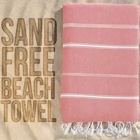 Turkish Beach Towel Oversized 100% Cotton Sand Free Lightweight Towel Absorbent Quick-Dry Beach Blanket Large Pool Bath Towels 2
