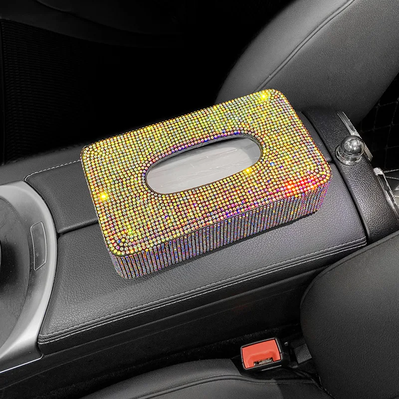 Car Tissue Box Holder Block-type Tissue Box for Center Console Armrest Seat Back Car Accessories car tissue holder tissue box car interior accessories