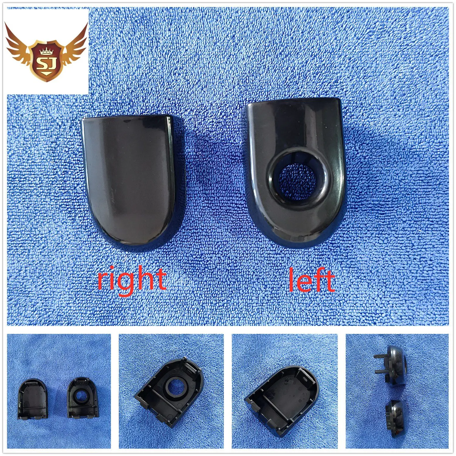 Nissan Tiida용 외부 도어 핸들, 부드러운 검정색, 전면 왼쪽 및 오른쪽, 2004, 2005, 2006, 2011