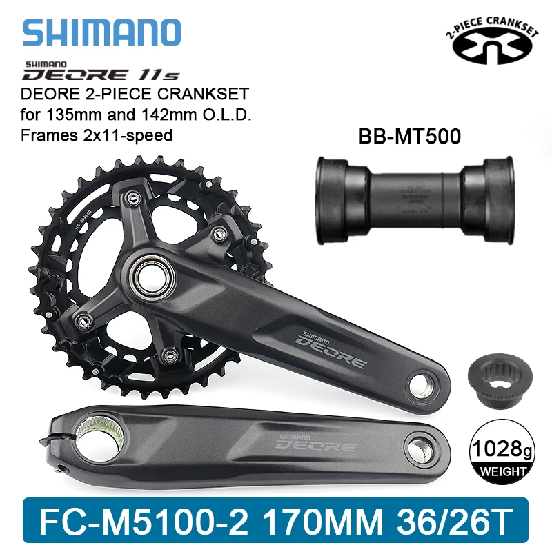Shimano Deore FC M5100 MTB Crankset 10S 11S Mountain Bike Sprocket