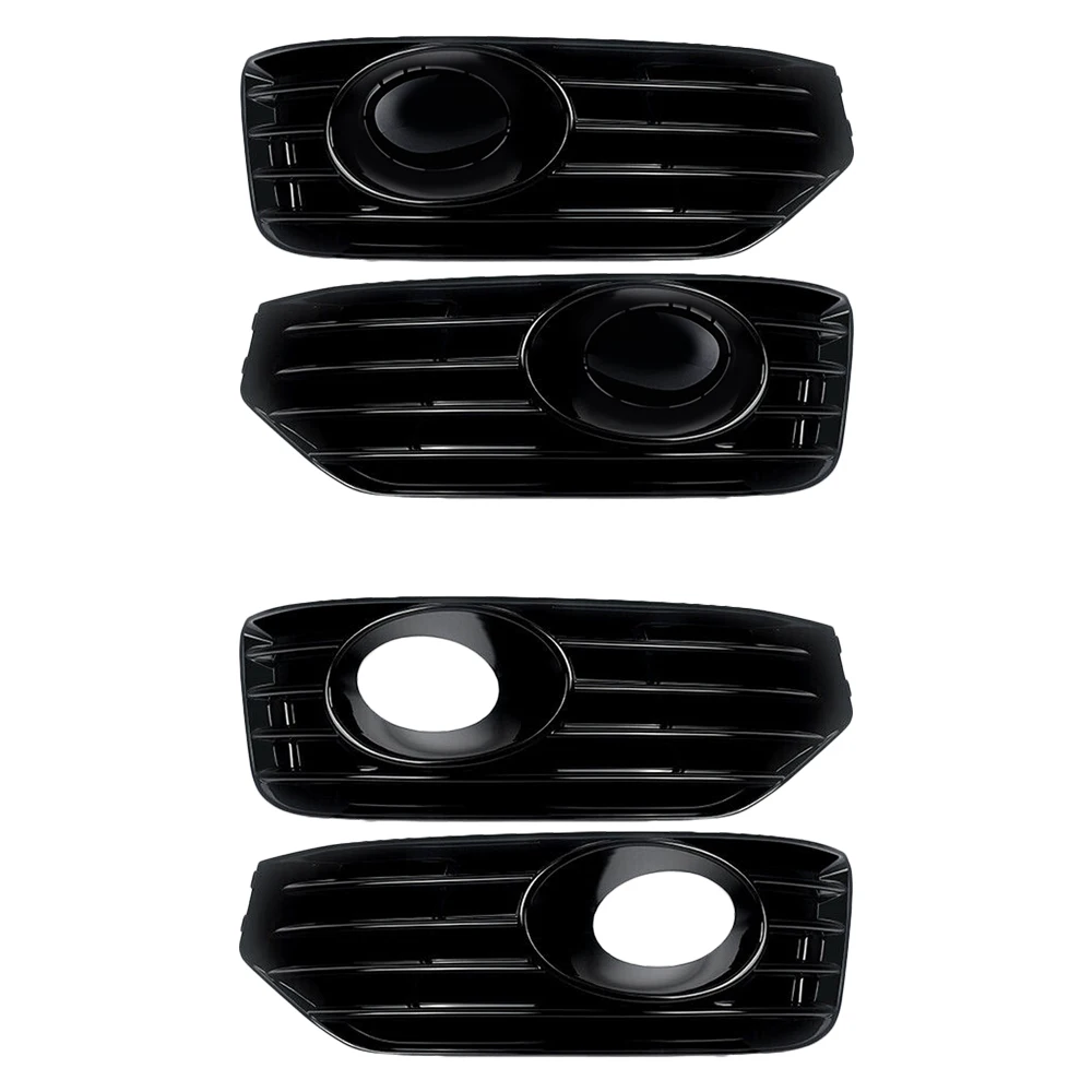 Front Bumper Fog Light Grille Covers - Left & Right Set For 1999-2005 VW Jetta MK4