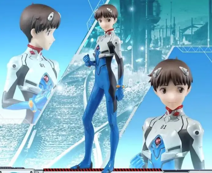 

21cm 2023 In stock Japanese original anime figure Ikari Shinji action figure collectible model toys for boys
