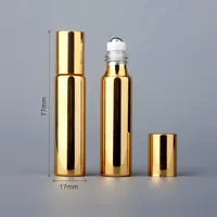 10ml Roll On Bottle Portable Essential Oil Bottles Glass Empty Refillable Perfume Bottle Eye Cream Massage Application Sample - Image 3