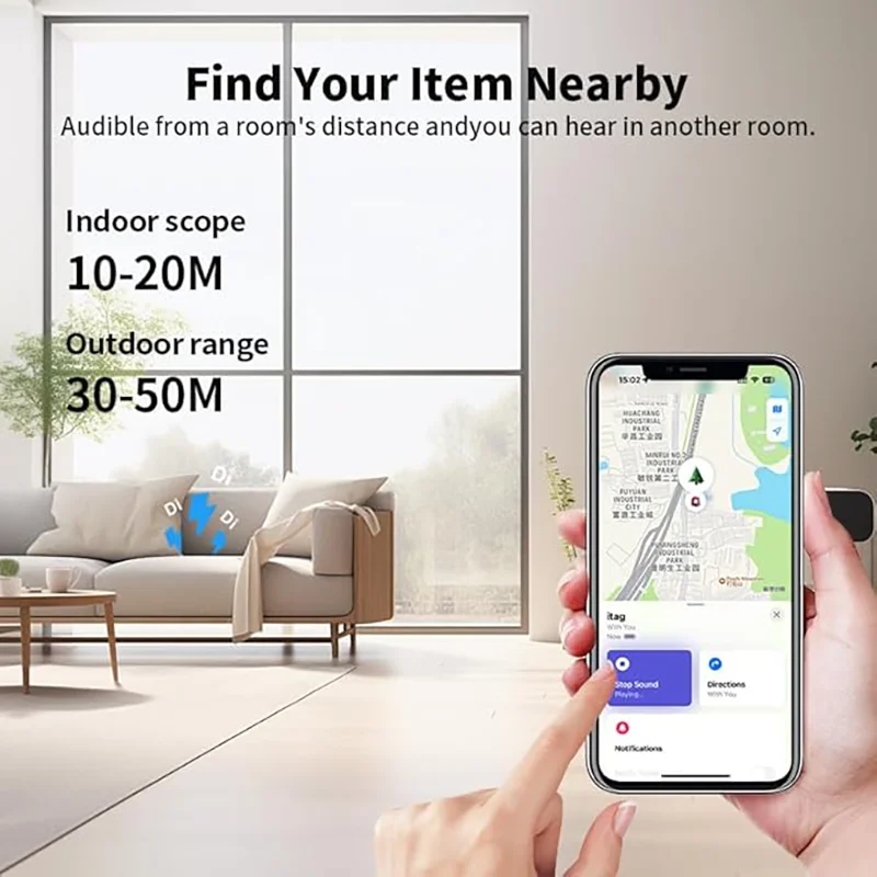 Bluetooth Tracker 4-Pack with Replaceable Battery - Black