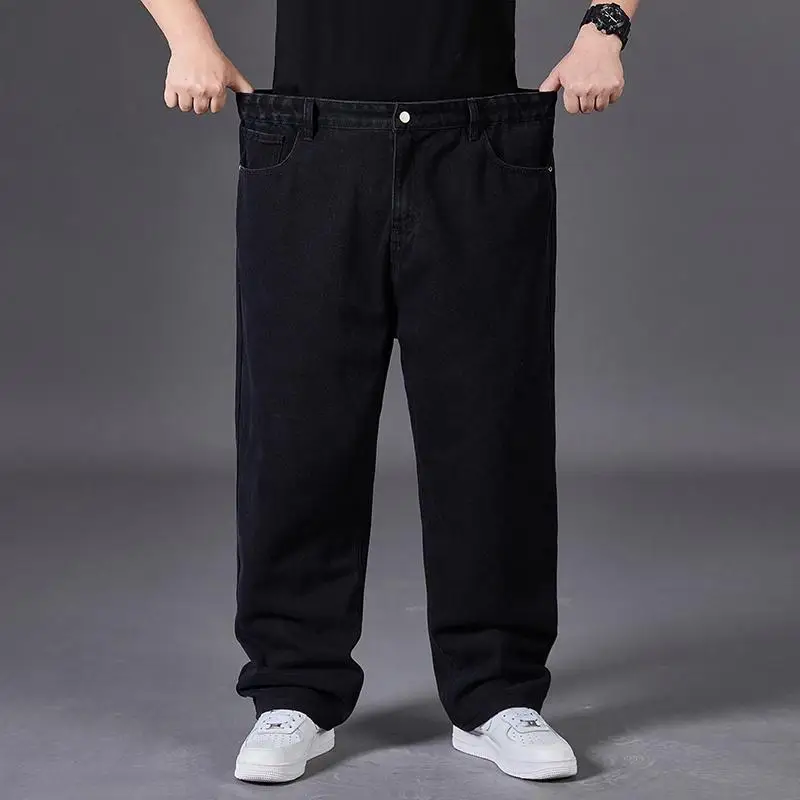 джинсы мужские Pantalones Vaqueros Hombre Plus Size Jeans for Men Wide Leg Jeans 30-50 Loose Long Pants Baggy Jeans 4