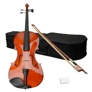 16 Inch Acoustic Viola Retro Nature Color Viola Stringed Musical Instrument With Case Bow