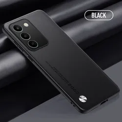 Luxury Leather Slim Protective Phone Case for Realme Neo8 (Black)