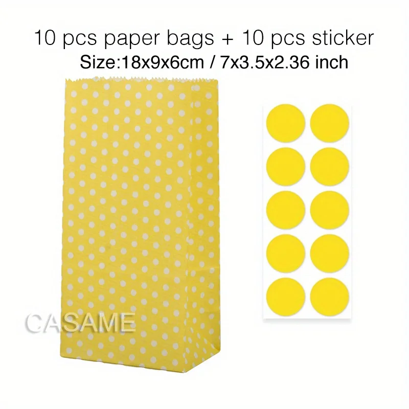Vibrant Assorted Stand-Up Favor Bags with Stickers - Ideal