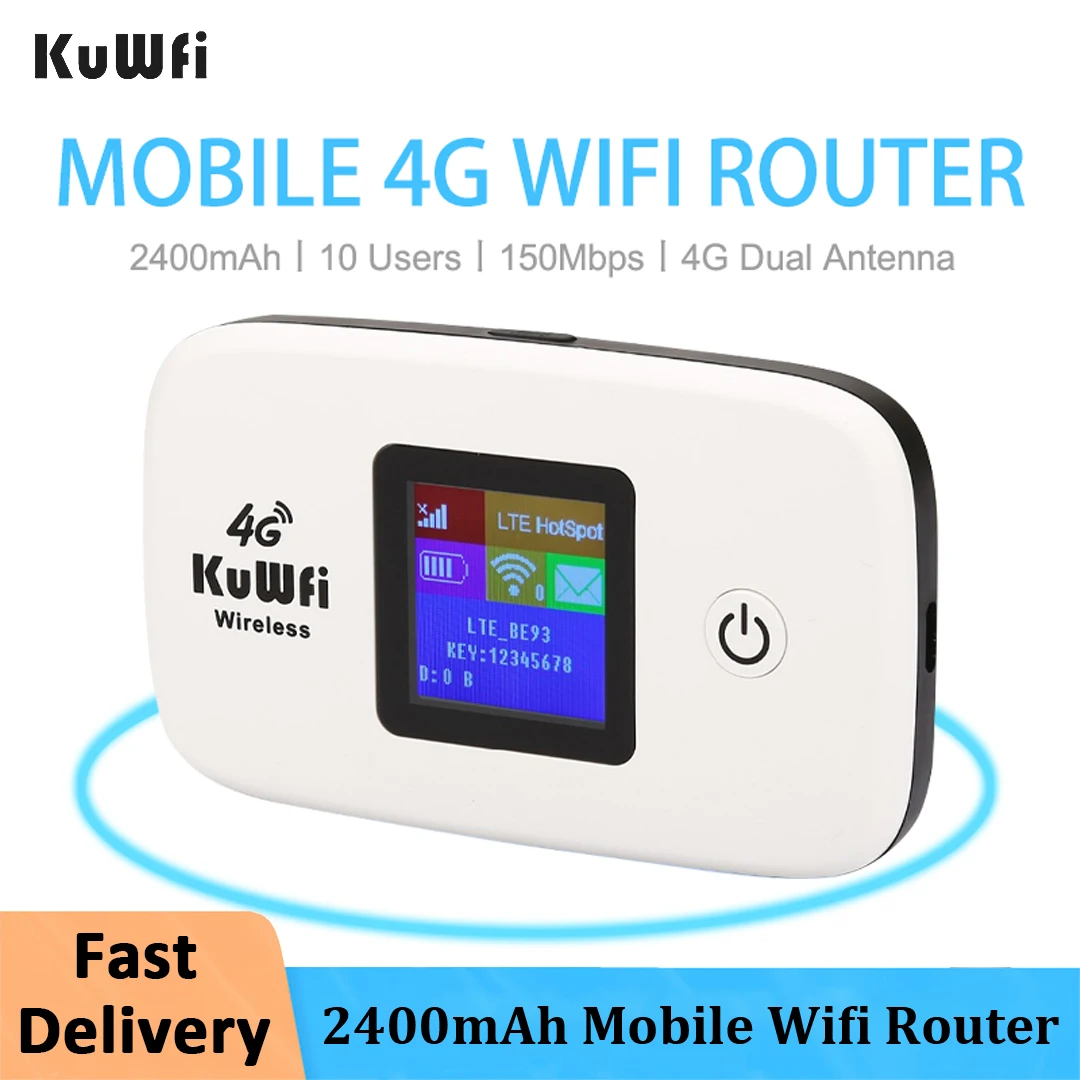 KuWFi-4G-Lte-Router-Portable-Modem-150Mbps-Mini-Outdoor-Hotspot-Pocket ...