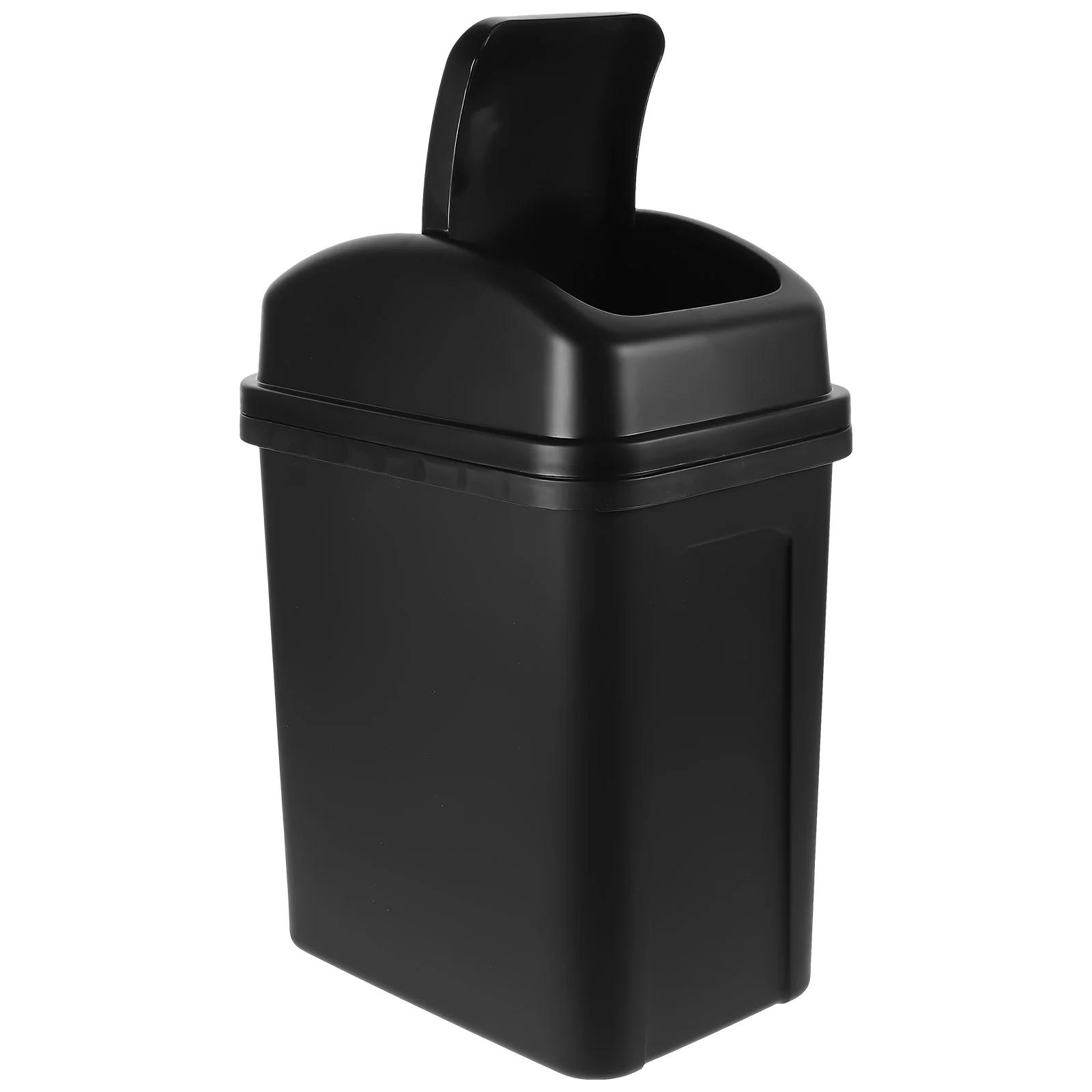 

Small Trash Can with Lid Shake Bathroom Swing Plastic Wastebasket Trashcan Cans Lids Office