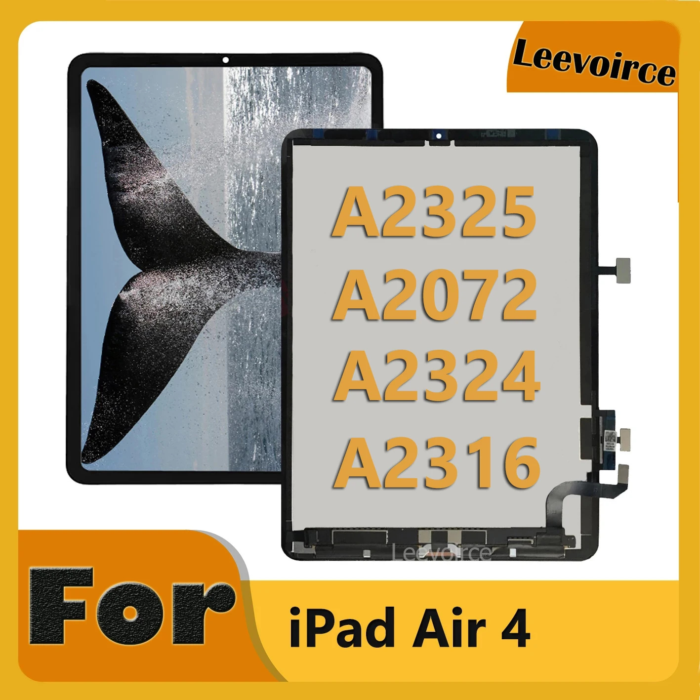 IPad Air 4第4世代用のテスト済みタブレット,交換用LCDタッチ