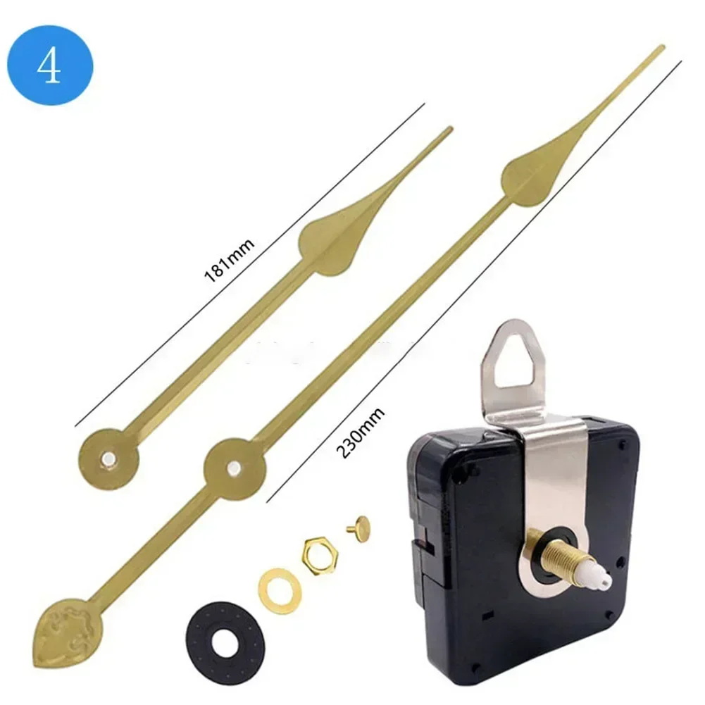 Silent Quartz DIY Mechanism Movement Kits Clock Repair Parts Large Long Hands Clocks Movements High Torque Wall Clocks Replacement Parts