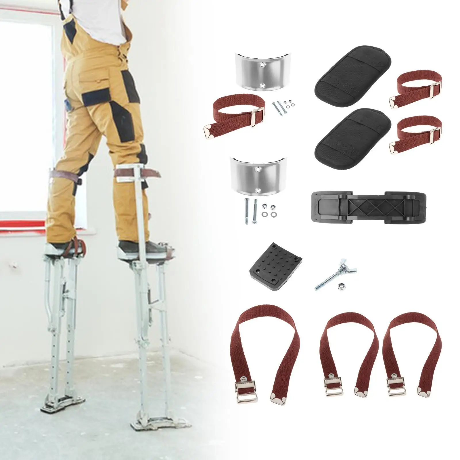 Leg Band Straps, Drywall Stilt Replacement Parts Stilts, Leg Fixation Belt, for