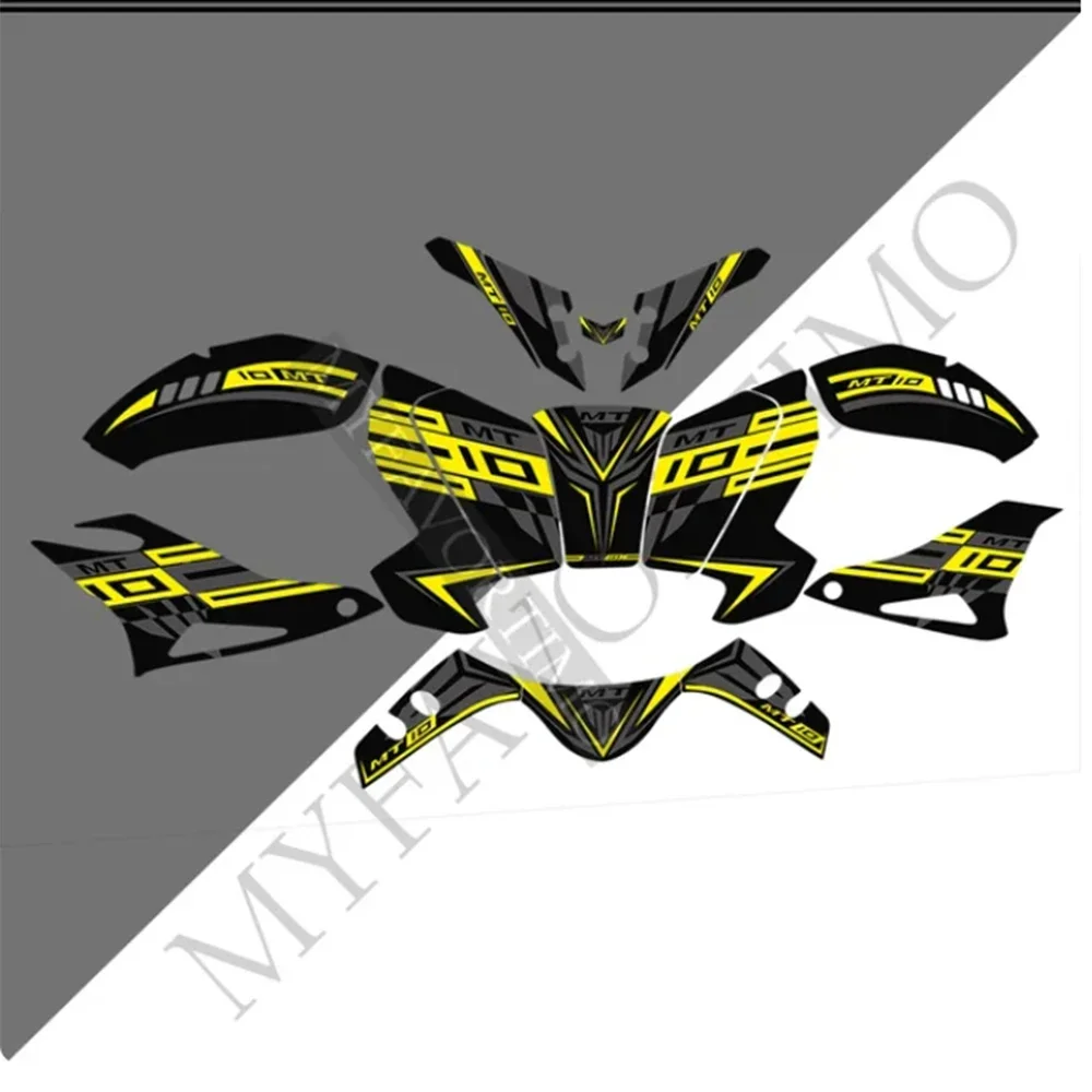 Motorcycle Tank Pad Protector For Yamaha MT10 FZ MT - 10 Stickers Fairing Fender Knee Decal Fuel 2016 2017 2018 2019 2020 2021