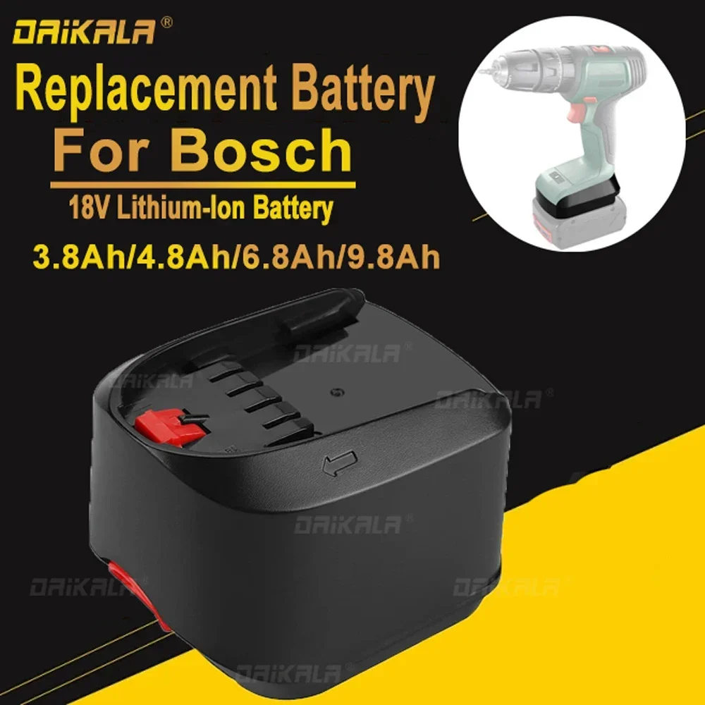 

Новый литий-ионный аккумулятор 18 в 9800 мАч для Bosch 18 в PBA PSB PSR PST Bosch Home, Garden Tools (только для TypC) AL1830CV AL1810CV