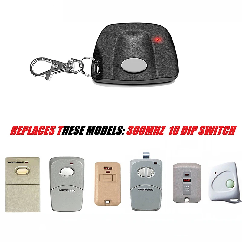 

10 Dip Switch Linear MCS414001 MCS306001 MCS308301 Multi-Code 3083 3089 1089 3060 3070 Remote Control Garage Door Opener 300MHz