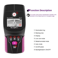 RZ Wall Scanner Multifunction Wall Detector Live Wires Cable PVC Water Pipe Metal Finder Scanner 2