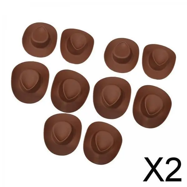 

2x10 шт. кукольный домик, миниатюрная шапка Cowgirl, кукольная шапка Topper для платья