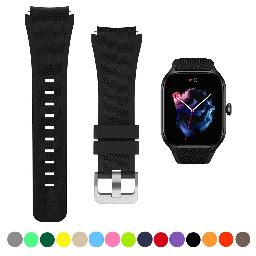 Versatile Silicone Smartwatch Band - Available in 20mm/22mm