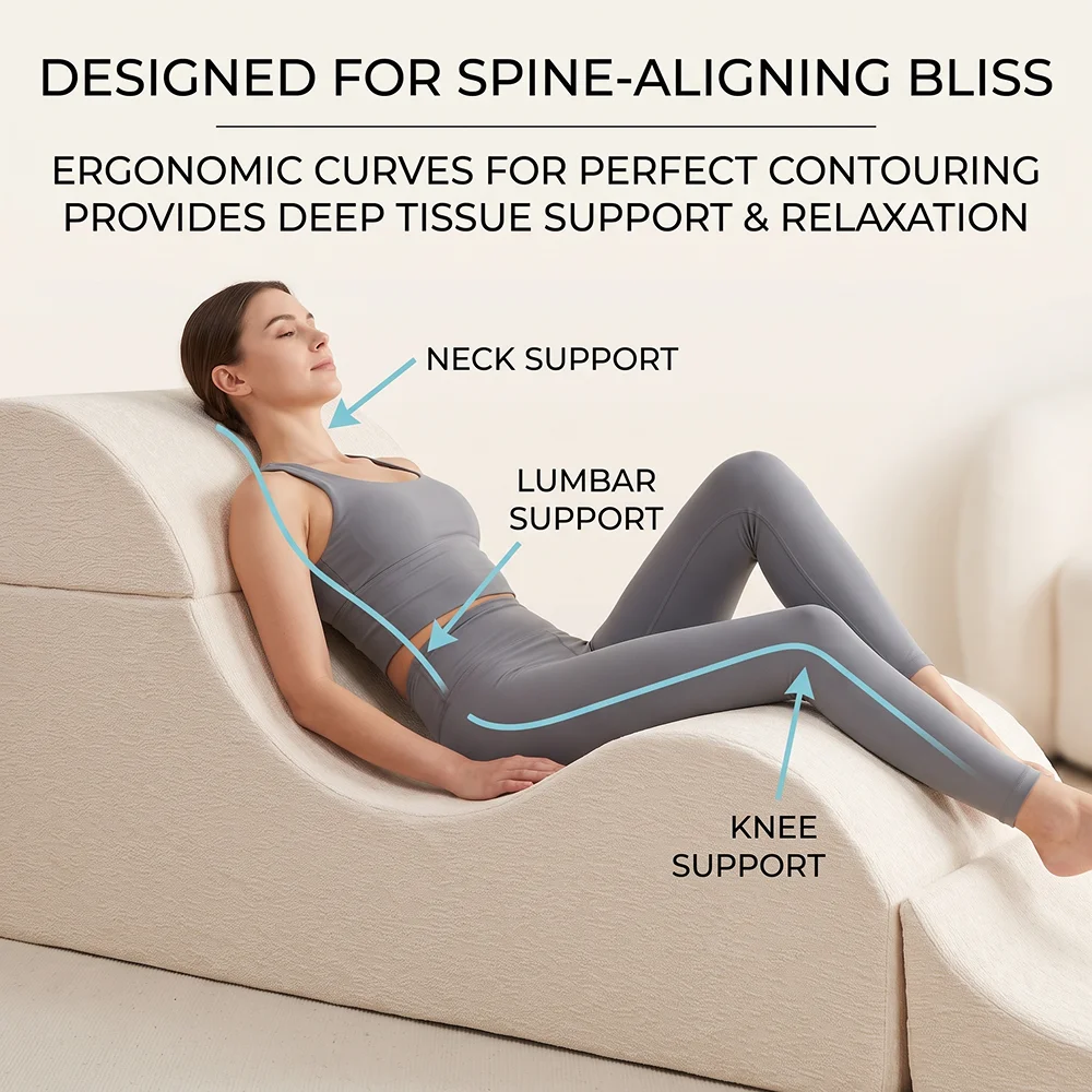 Multifunctional Convertible Lounge Chair, Reclining Sofa, Folding Bedside Bench, Suitable for yoga Relaxation in Bedroom