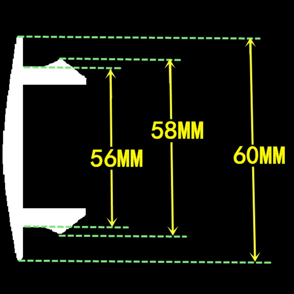 4 pz 60mm nuovo ABS nero/argento universale mozzo ruota auto copertura del tappo centrale per la maggior parte delle auto camion ruote pneumatici parti di usura