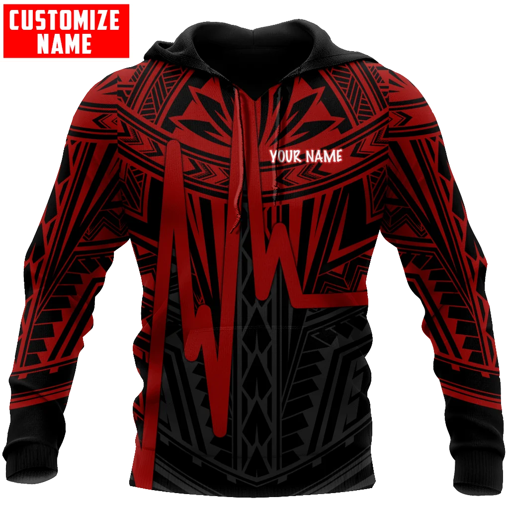 

Personalize Name Polynesian Tattoo 3D All Over Printed Autumn Men Hoodies Unisex Casual Zip Pullover sudadera de hombre ADW22