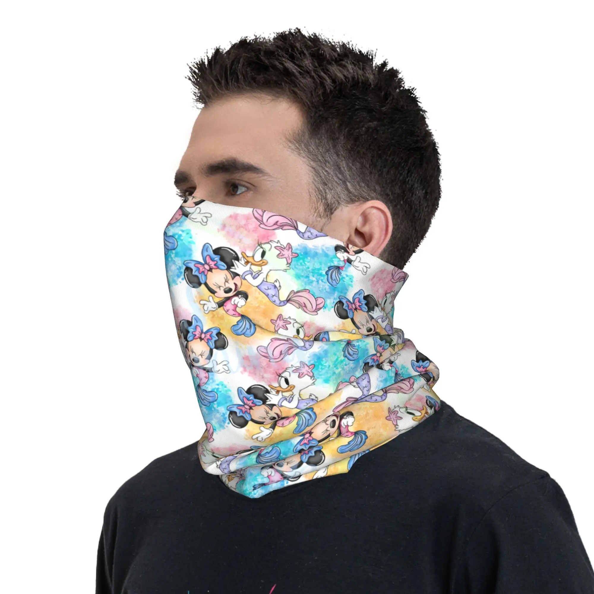 Mickey Mouse Art Cartoon Bandana Neck Gaiter for Ski Cycling Women Men Wrap Scarf Balaclava Warmer cycling bandana cycling mask neck gaiter