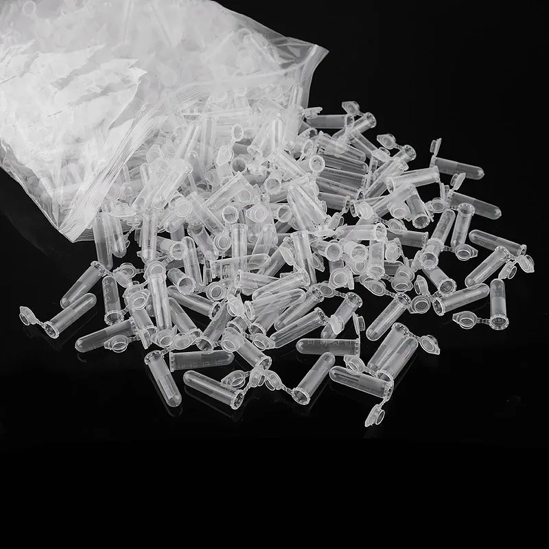 50 Pieces/set of 5ml Centrifuge Tube Multi-purpose Transparent Plastic Empty Sample Storage Container Round Bottom with Scale