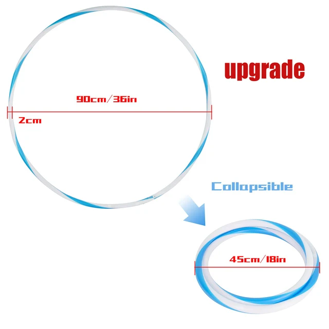 60/70/80/90cm Glow Sport Hoop Lose Weight Ring Hoop 7 Color Changing Yoga Circle Fitness Workout Equipment for Women Kids 5