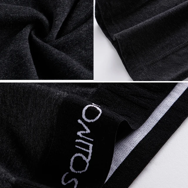 4 قطعة الملاكمين الطويلة للرجال الملابس الداخلية حجم كبير الرجال سراويل مثير طويلة الساق السروال القطن الرجال سراويل بوكسر موضة الذكور جذع 2